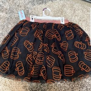 NEW, Toddler Halloween Pumpkin Skirt